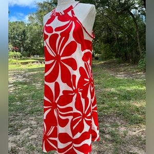 BRAND NEW super cute red flower dress